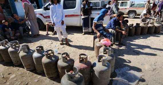 أزمة في الغاز المنزلي تشهدها محافظة مأرب منذ أيام